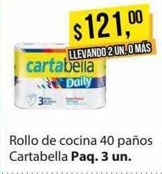 Supermercados Damesco Rollo De Cocina 40 Paños Cartabella oferta