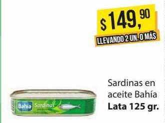 Supermercados Damesco Sardinas En Aceite Bahia oferta