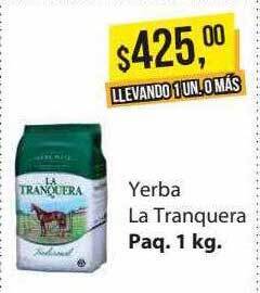 Supermercados Damesco Yerba La Tranquera oferta