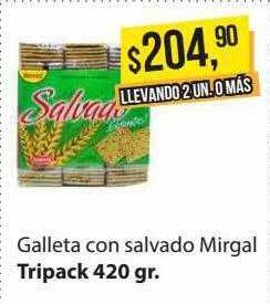Supermercados Damesco Galleta Con Salvado Mirgal oferta