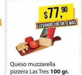 Supermercados Damesco Queso Muzzarella Pizzera Las Tres oferta