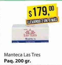 Supermercados Damesco Manteca Las Tres oferta