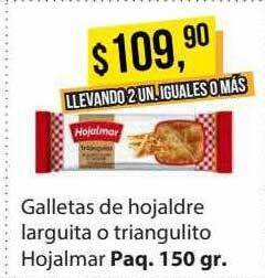 Supermercados Damesco Galletas De Hojaldre Larguita O Triangulito Hojalmar oferta