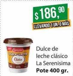 Supermercados Damesco Dulce De Leche Clasico La Serenisima oferta