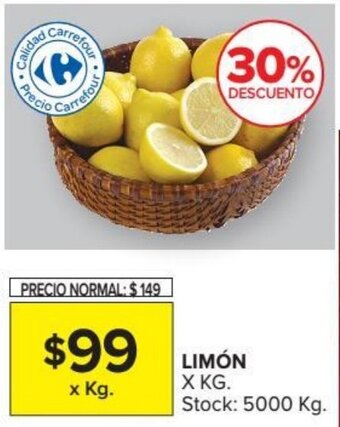 Carrefour Limón oferta