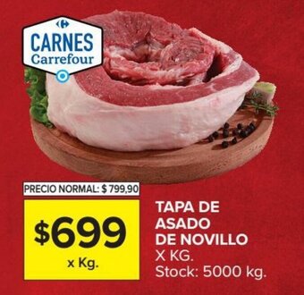 Carrefour Tapa de Asado de Novillo oferta