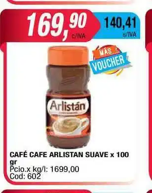 Maxiconsumo Cafe Cafe Arlistan Suave x 100gr oferta
