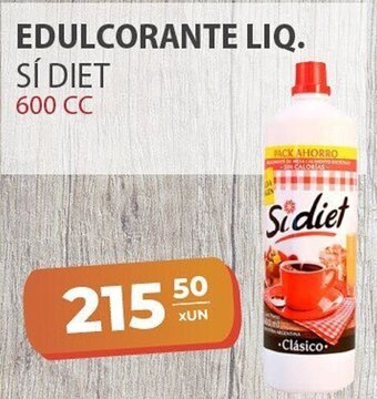 Sí Diet Edulcorante Liq. 600 cc