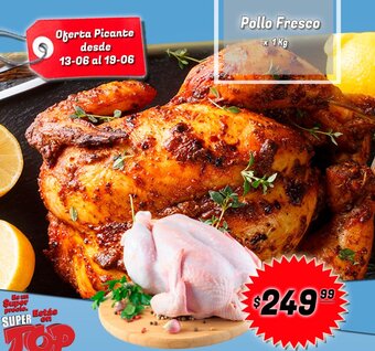 Supermercados Top Pollo Fresco x 1 kg oferta