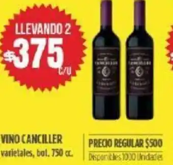 Supermercados Vea Canciller Vino 750 cc. oferta