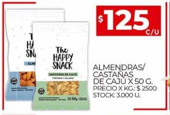 Supermercados DIA Almendras / Castañas De Caju x 50 g oferta