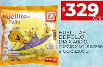 Supermercados DIA Huellitas De Pollo Dia x 400g oferta