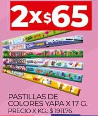Supermercados DIA Pastillas De Colores Yapa x 17g oferta