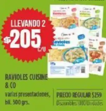 Supermercados Vea Cuisine & Co Ravioles 500grs oferta