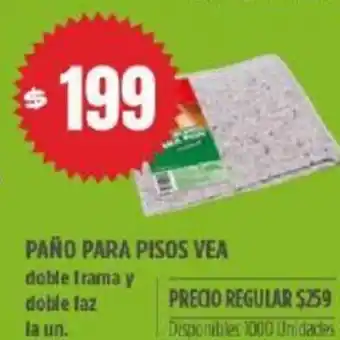 Supermercados Vea Paño Para Pisos Vea doble oferta
