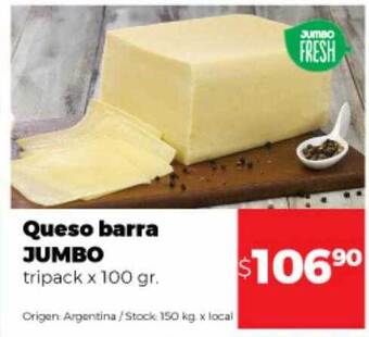 Disco Queso Barra Jumbo oferta