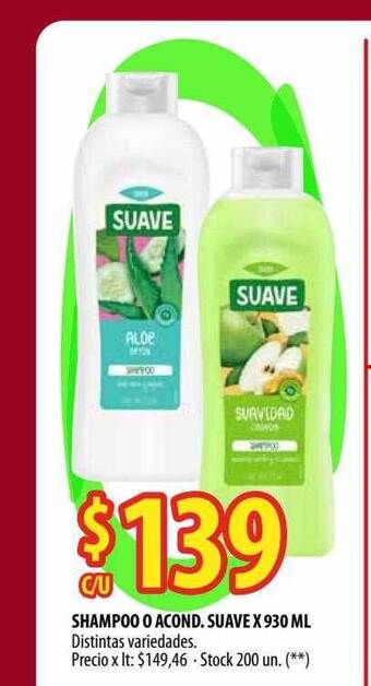 Punto Mayorista Shampoo O Acond Suave oferta