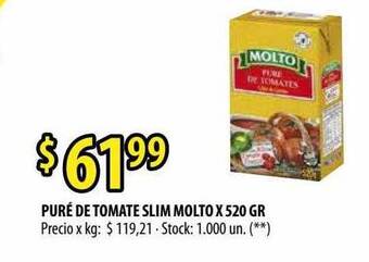 Punto Mayorista Puré De Tomate Slim Molto oferta