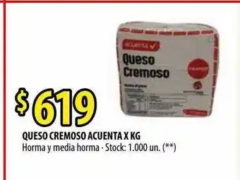 Punto Mayorista Queso Cremoso Acuenta oferta