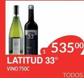 Masivos Latitud 33° Vino oferta