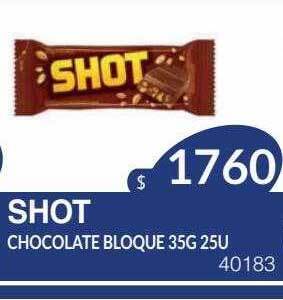 Masivos Shot Chocolate Bloque oferta