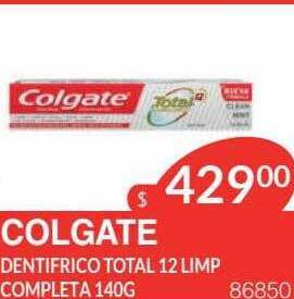 Masivos Colgate Dentifrico Total 12 Limp Completa oferta