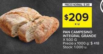 Carrefour Pan Campesino Integral Grande oferta