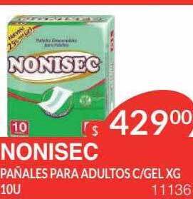 Masivos Nonisec Pañales Para Adultos C-gel Xg oferta