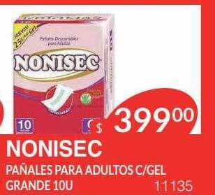 Masivos Nonisec Pañales Para Adultos C-gel Grande oferta