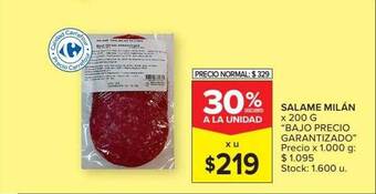 Carrefour Salame Milán oferta