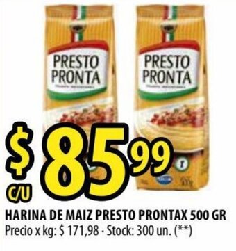 Punto Mayorista Presto Pronta Harina De Maiz x 500 gr oferta