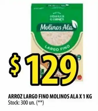 Punto Mayorista Molinos Ala Arroz Largo Fino x 1 Kg oferta