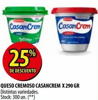 Punto Mayorista Casancrem Queso Cremoso x 290 gr oferta