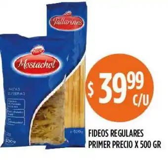 Supermercados Toledo Fideos Regulares Primer Precio x 500gr oferta
