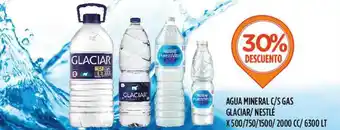 Supermercados Toledo Glaciar Agua Mineral G/s Gas x 500/750/1500/2000cc/6300lt oferta