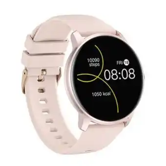 Frávega Reloj inteligente mujer smartwatch nt16 rosa sumergible bluetooth oferta