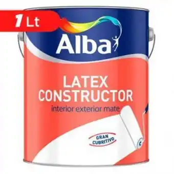 Pinturerias Sagitario Pintura latex alba constructor interior / exterior 1 lt oferta