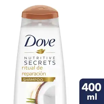 Supermercados Comodin Shampoo dove ritual de reparación coco y cúrcuma 400 ml oferta