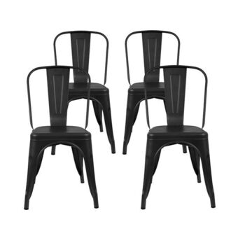 Prestigio Home combo 4 sillas de comedor tolix urban satinada oferta