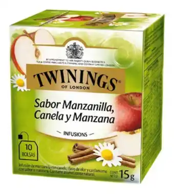 Faraone Té twinings sabor manzanilla, canela y manzana 10 saquitos oferta