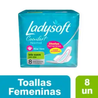 Supermercados Comodin Toalla ladysoft normal confort absorcion x8u oferta