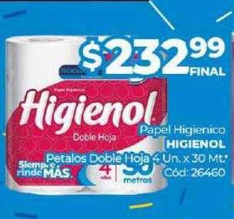 Diarco Papel Higienico Higienol Petalos Doble Hoja oferta