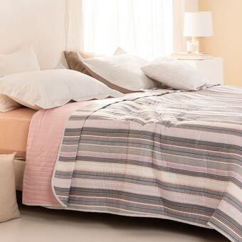 Arredo Cubrecama queen size reversible multiraya oferta