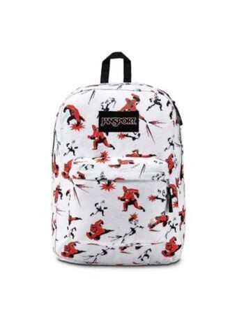 El Mundo del Juguete Mochila jansport 25 lts superbreak los increibles fondo blanco oferta