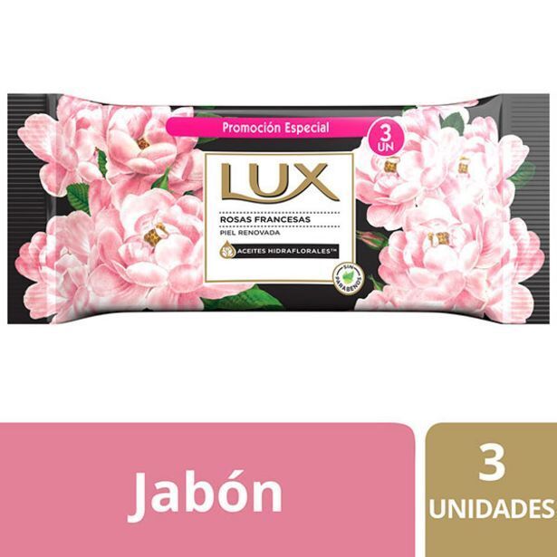 El Abastecedor Lux jabon de tocador rosas franc. 3x125g oferta