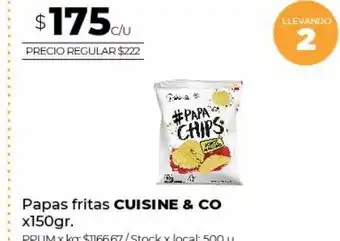 Disco Papas fritas cuisine & co x 150gr oferta