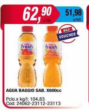 Maxiconsumo Agua Baggio Sab oferta