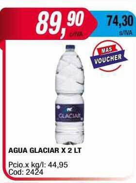 Maxiconsumo Agua Glaciar oferta