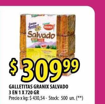 Punto Mayorista Galletitas Granix Salvado 3 En 1 oferta