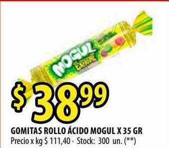 Punto Mayorista Gomitas Rollo ácido Mogul oferta